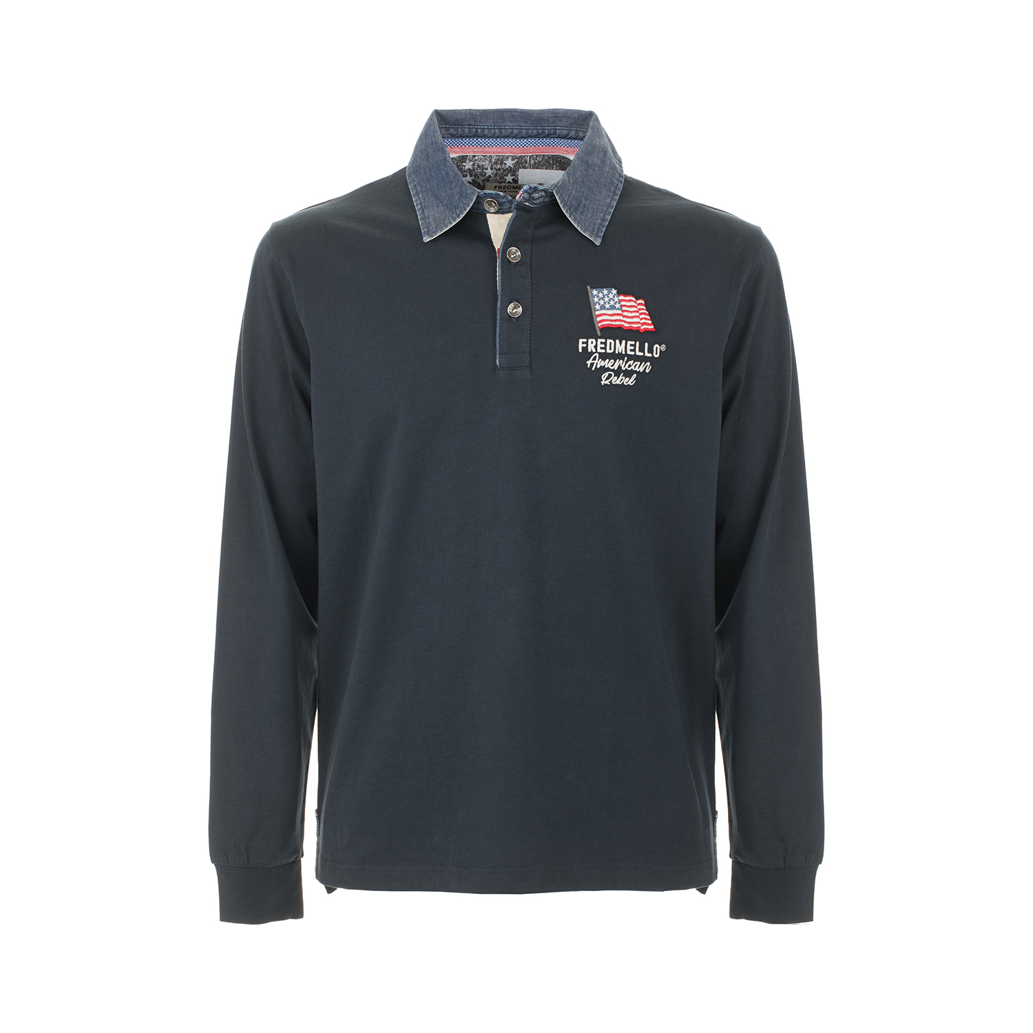 Polo in jersey a manica lunga