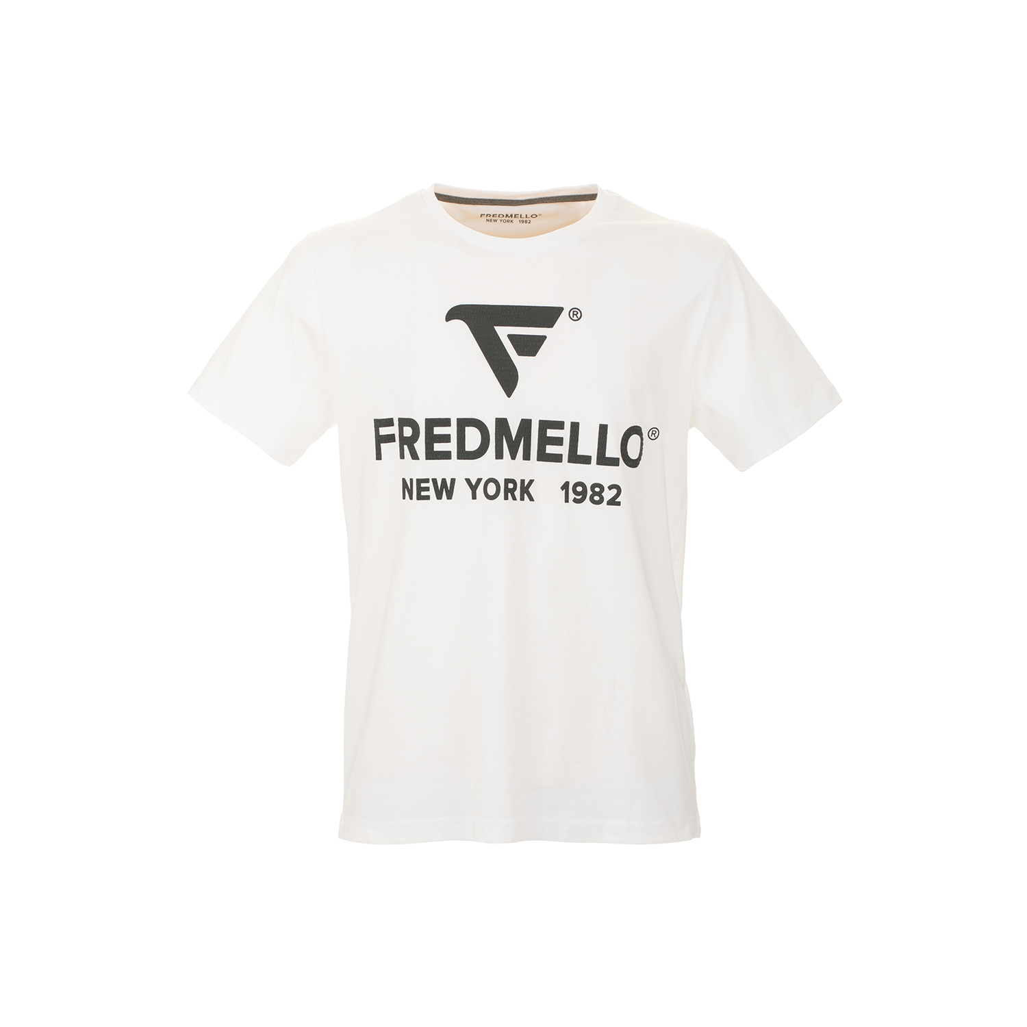 T-shirt girocollo a maniche corte