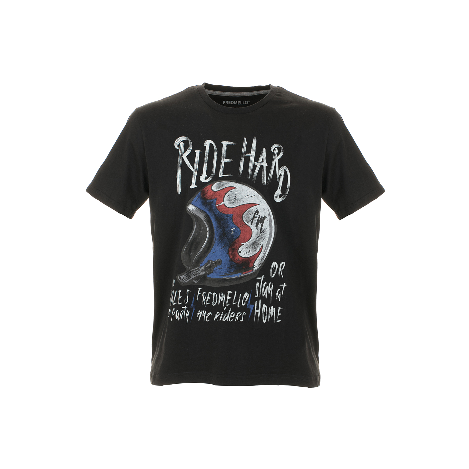 T-shirt girocollo a maniche corte