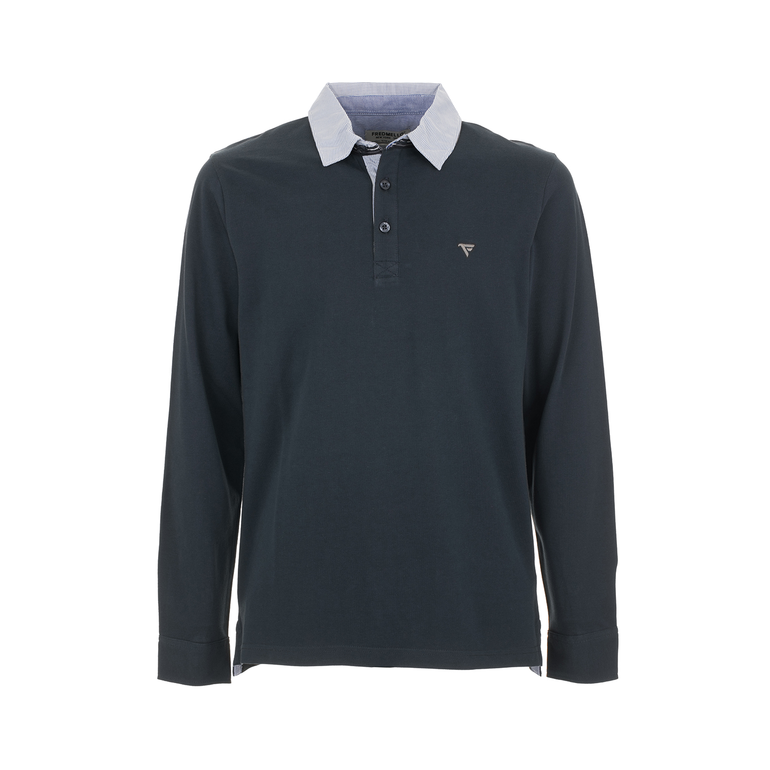 Polo in piquet a manica lunga