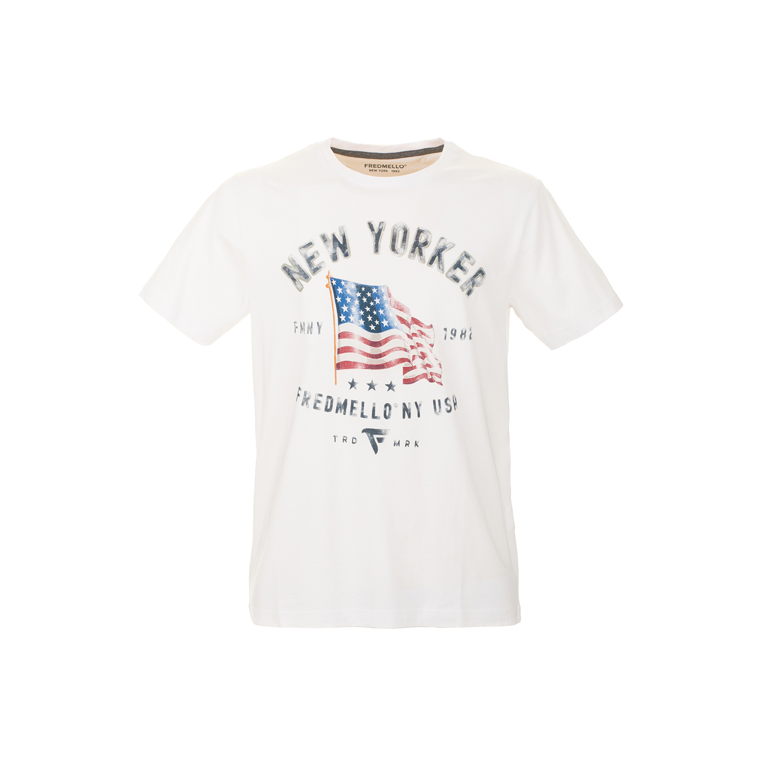 T-shirt girocollo a maniche corte