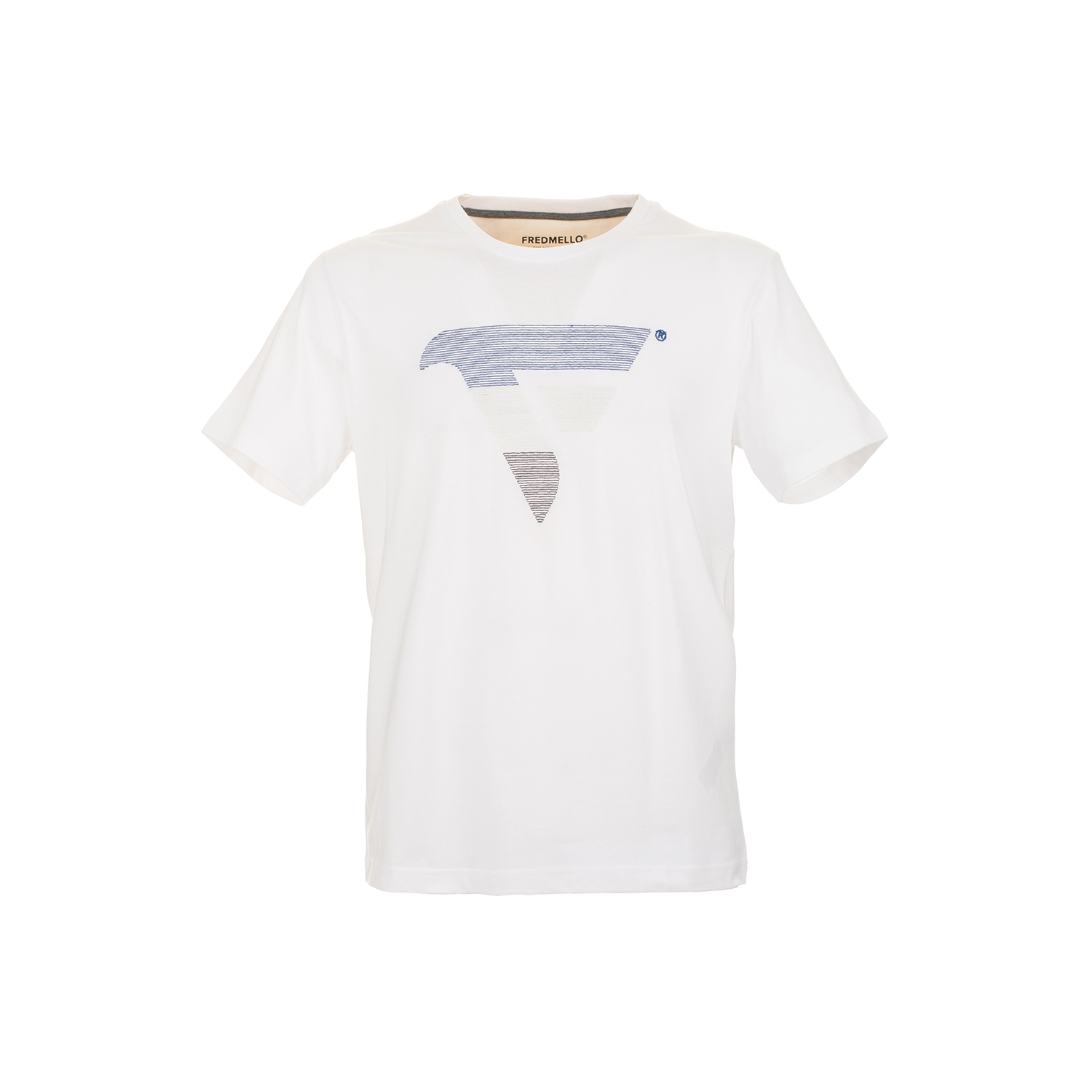 T-shirt girocollo a maniche corte