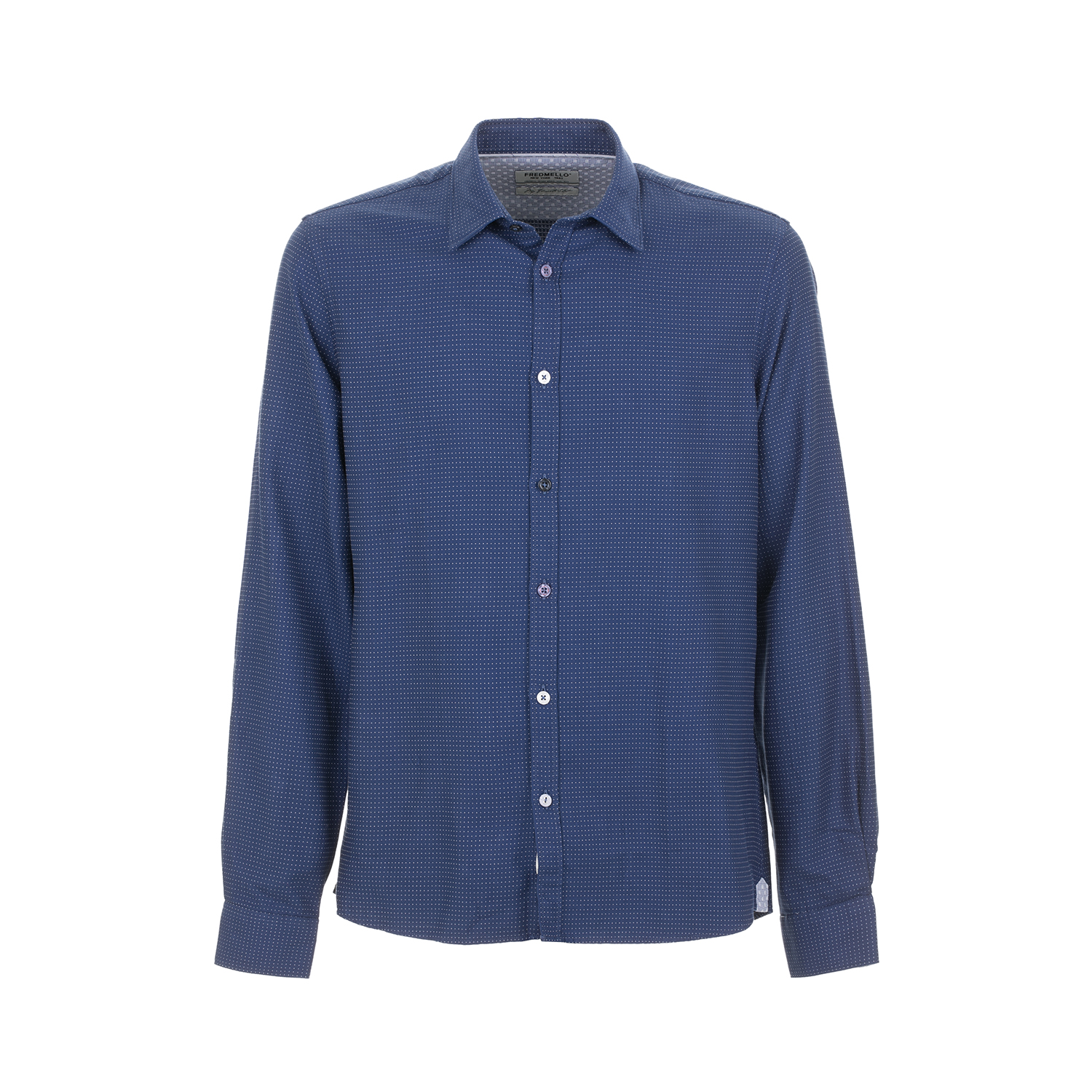 Camicia in tessuto jacquard