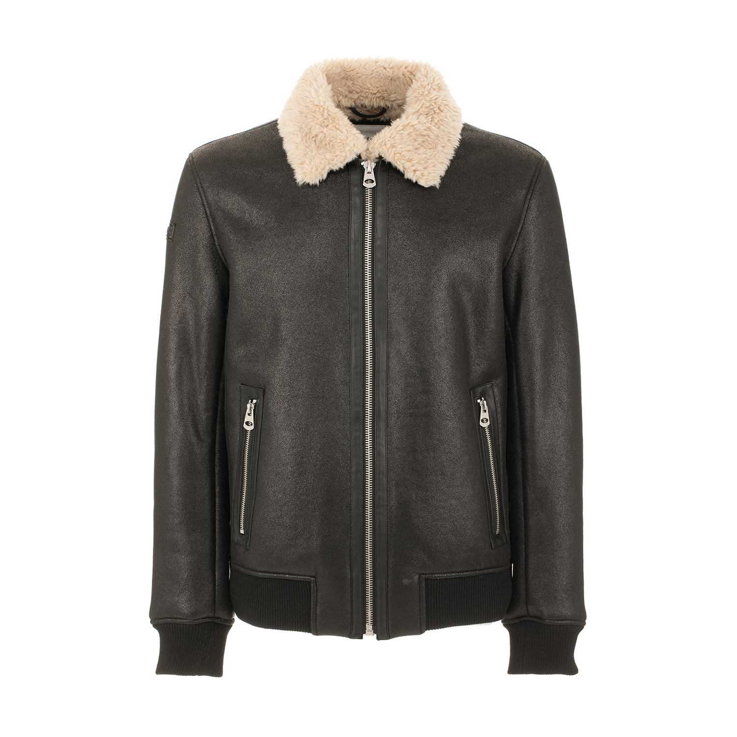 Giubbotto sfoderato in montone ecologico