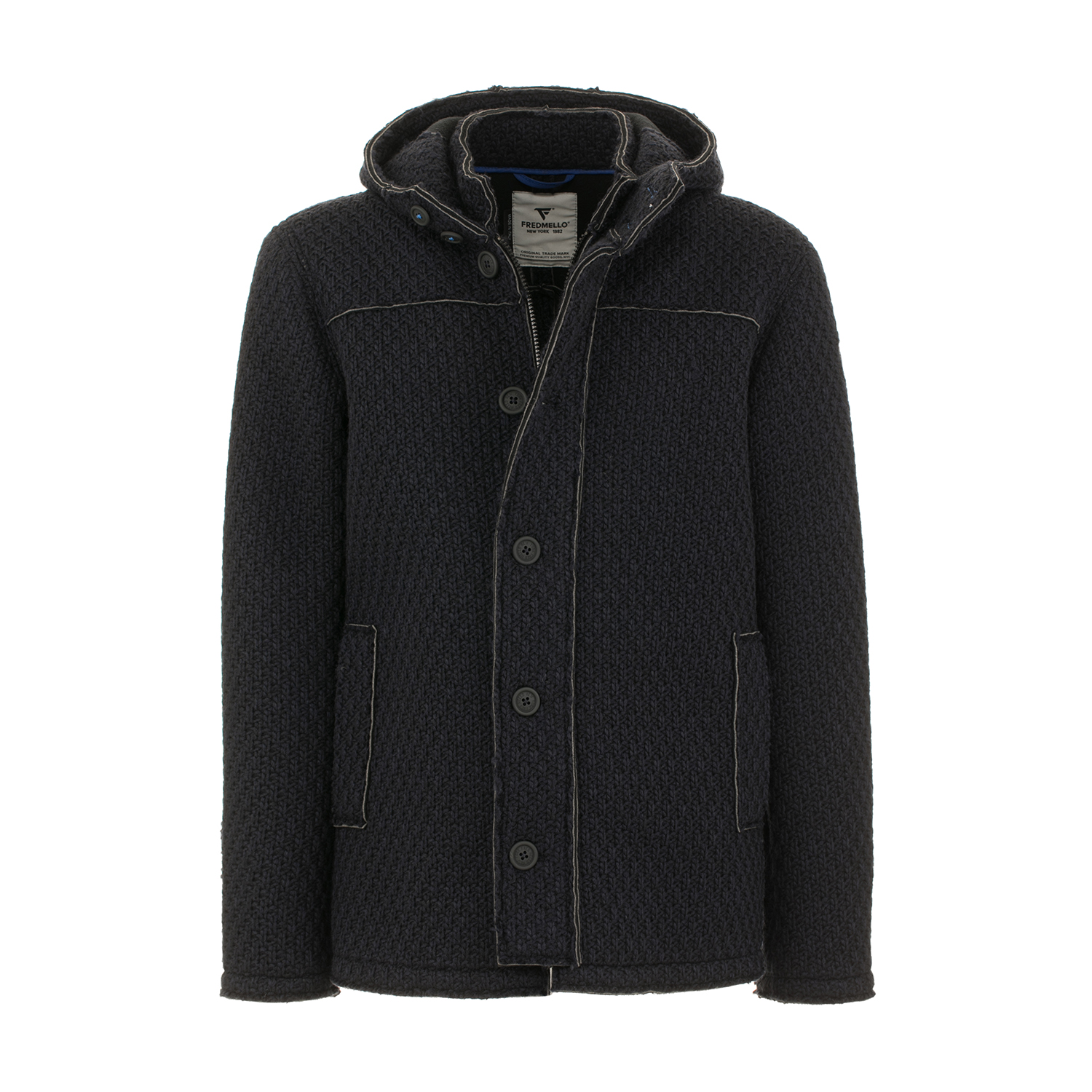 Cappotto sfoderato in punto maglia