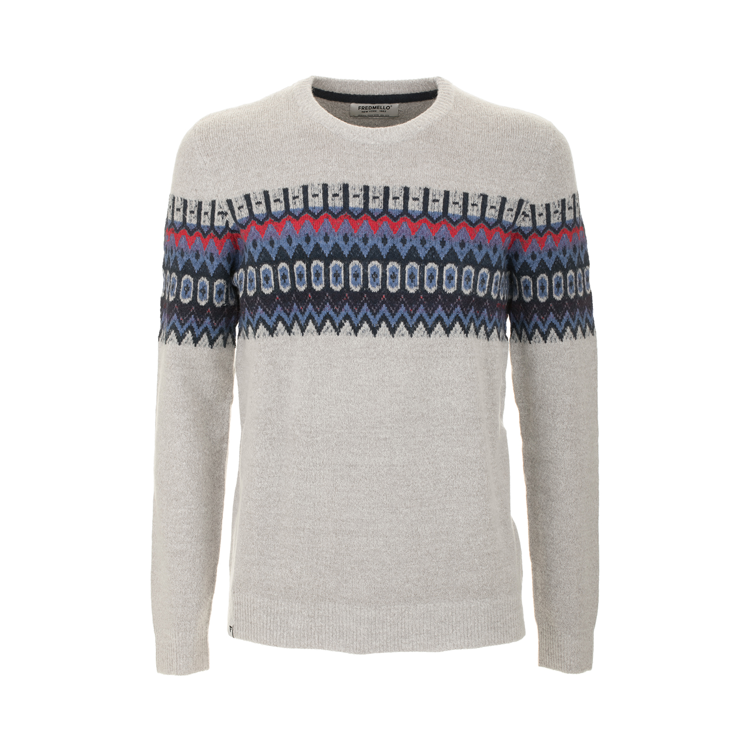 Maglia girocollo a maniche lunghe