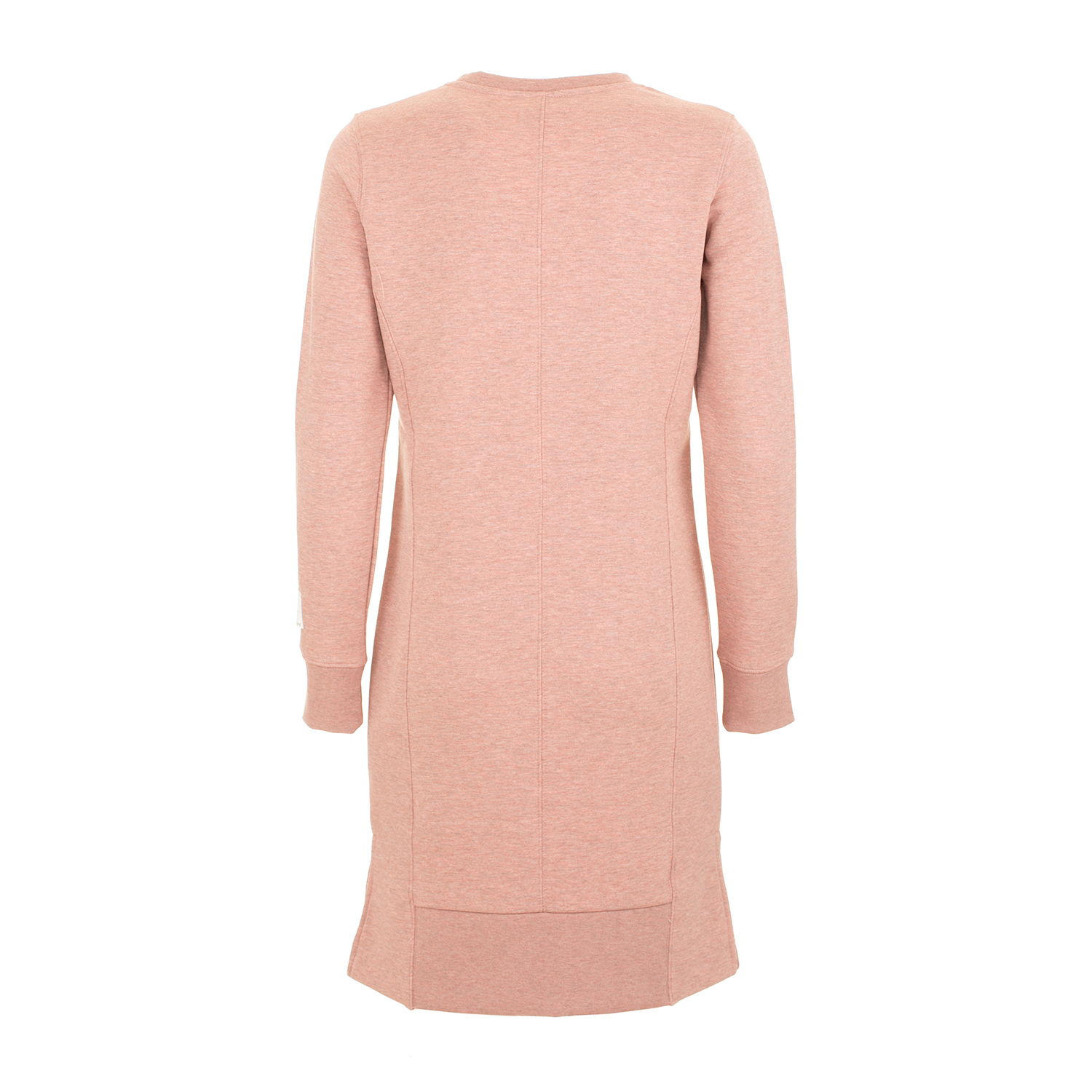 Abito girocollo in felpa melange