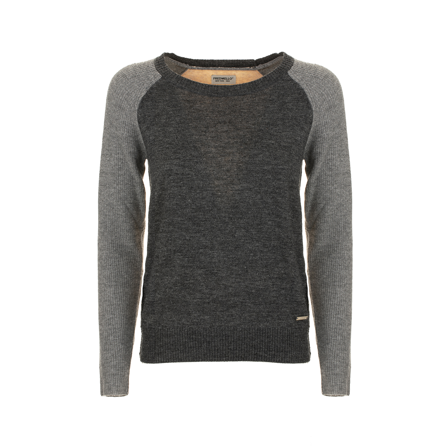 Maglia girocollo a maniche lunghe