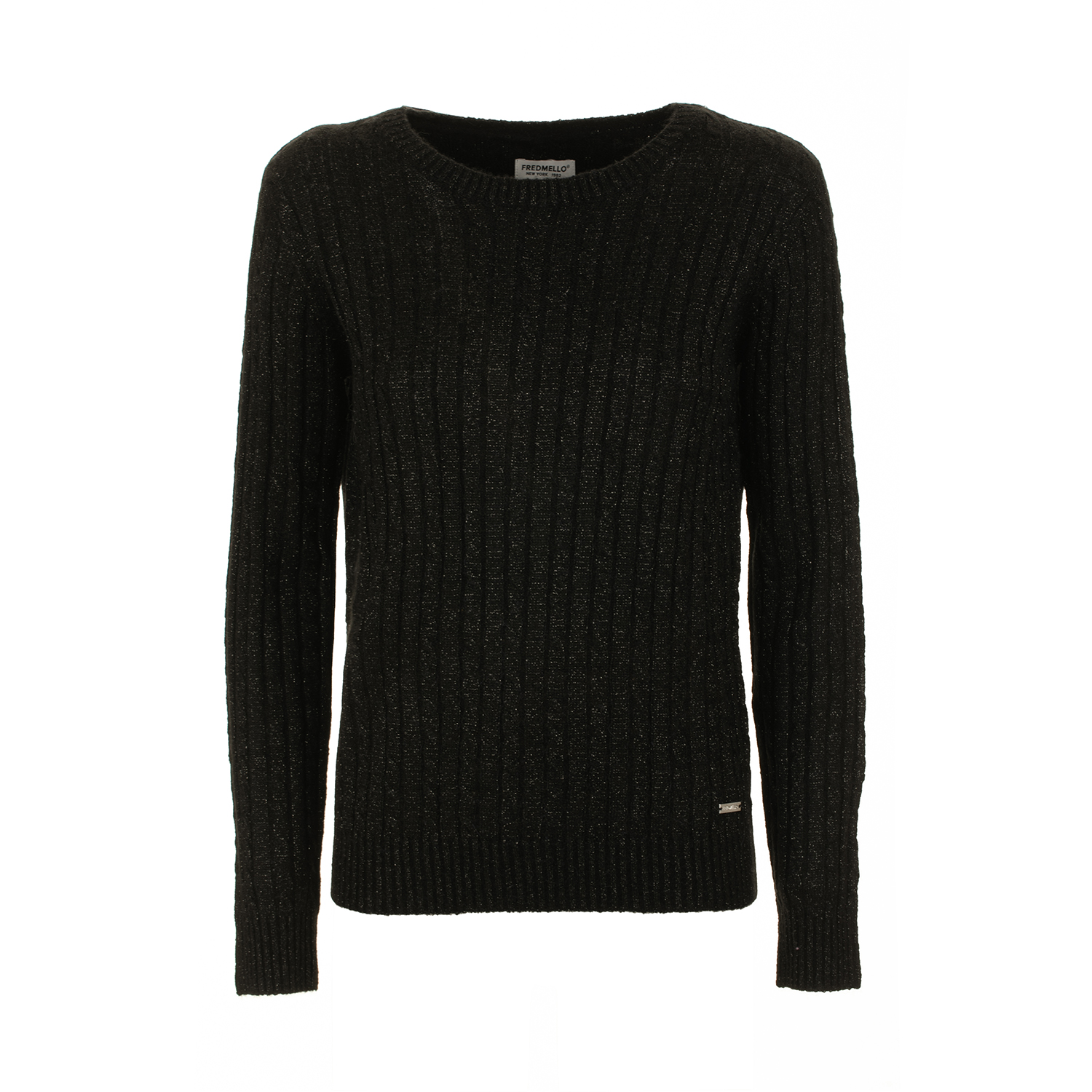 Maglia girocollo a maniche lunghe