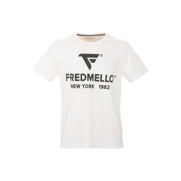 T-shirt girocollo a maniche corte