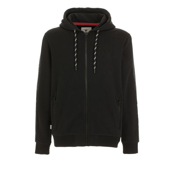 Felpa full zip con cappuccio
