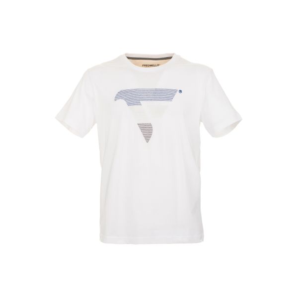 T-shirt girocollo a maniche corte