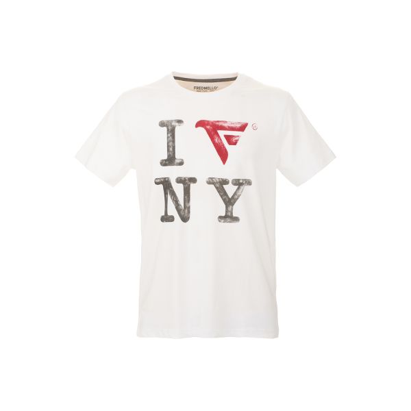 T-shirt girocollo a maniche corte