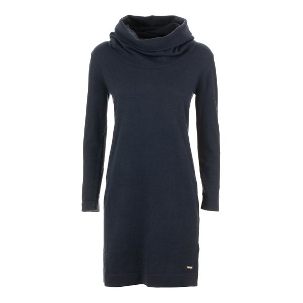 Abito in maglia con collo ampio