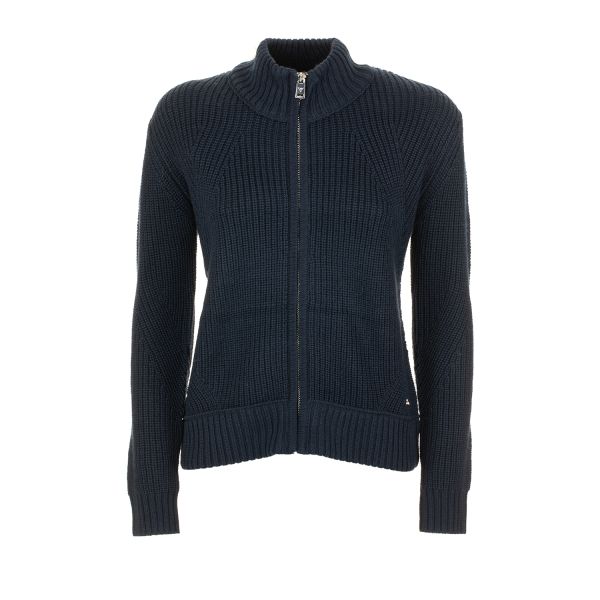 Maglia dolcevita full zip a maniche lunghe