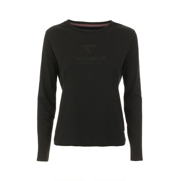 T-shirt girocollo manica lunga