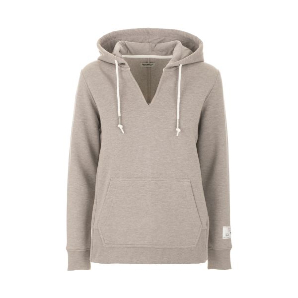 Felpa melange con cappuccio