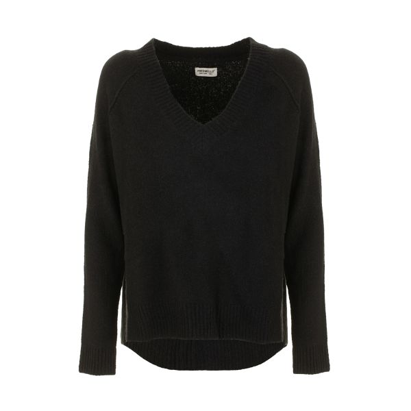 Maglia scollo V a maniche lunghe