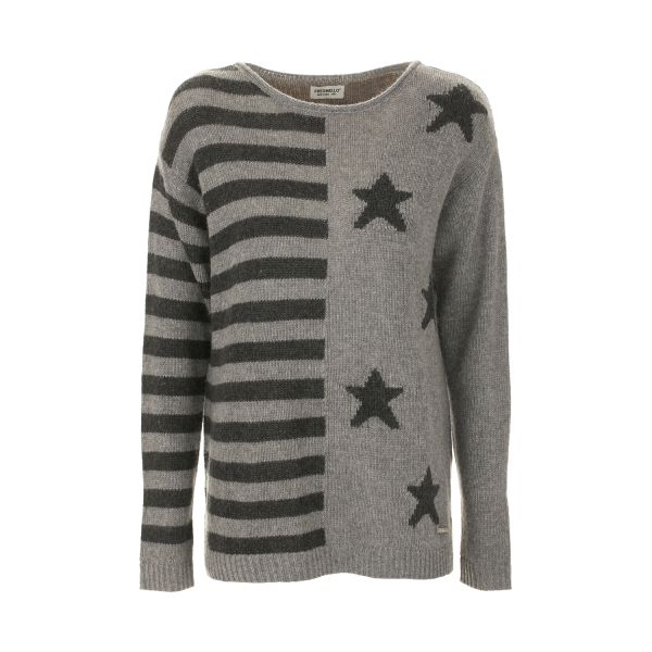 Maglia girocollo a maniche lunghe